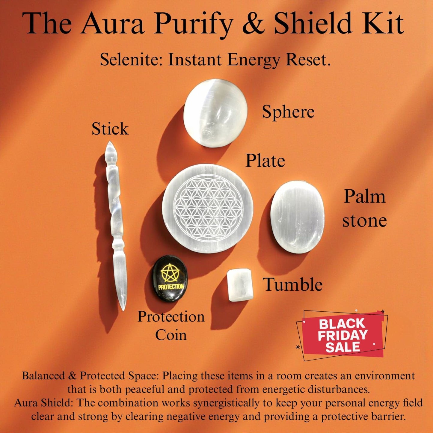 Aura Purify & Shield Kit – Complete Energy Cleansing & Protection Set