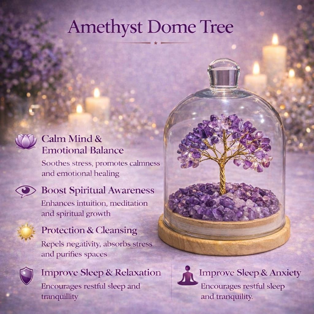 Crystal Dome Tree – Elegant Energy Decor (6 Inch)