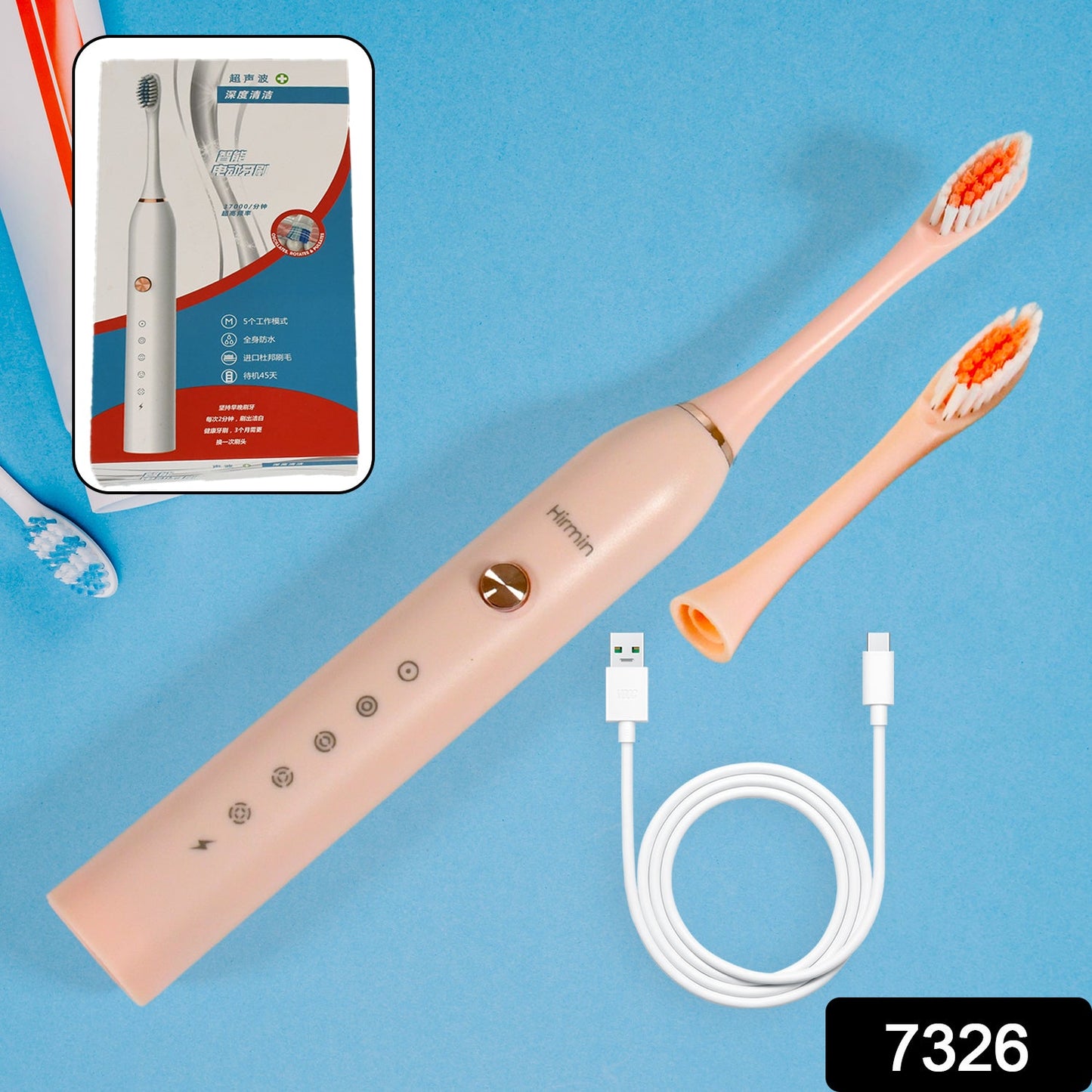 Electric Toothbrush For Adults with Extra Brush Heads