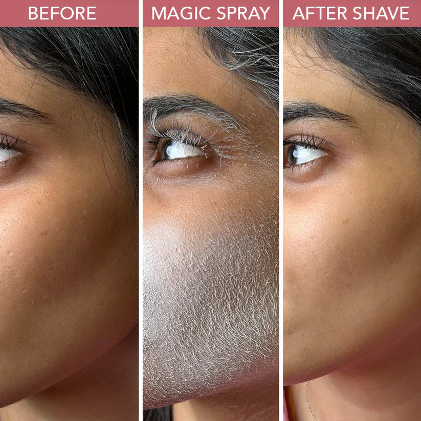 Hair Identifier Spray Face Shaving With 4 Pcs Razor