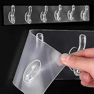 Wall Hooks Hanger with Strong Self Adhesive Sticker
