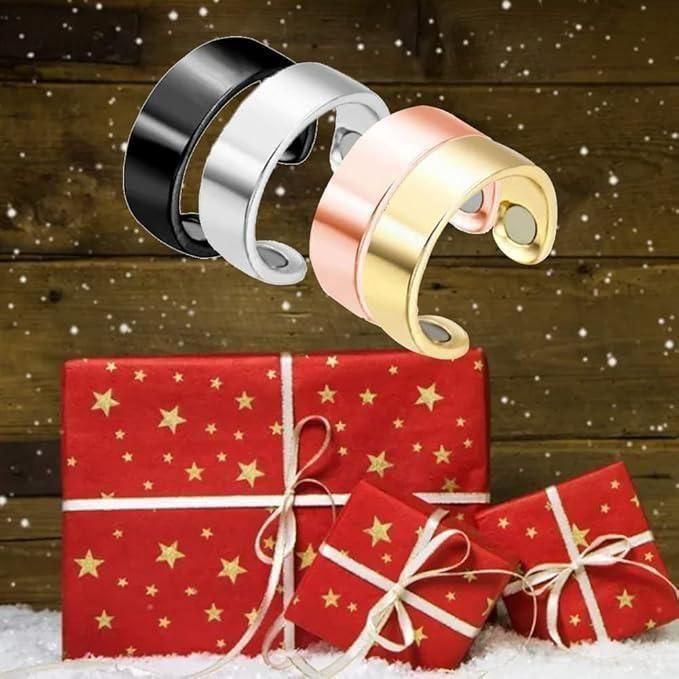 Lymphatic Drainage Therapeutic Magnetic Ring for Men and Women (Black)