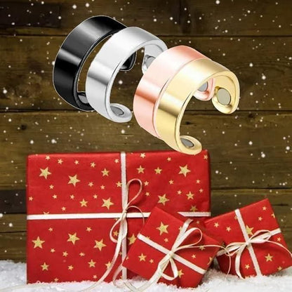 Lymphatic Drainage Therapeutic Magnetic Ring for Men and Women (Black)