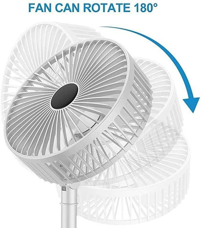 Adjustable Height Rechargeable Standing Fan