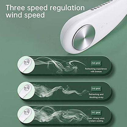 Portable Neck Fan, Hands Free Wearable Bladeless Fan