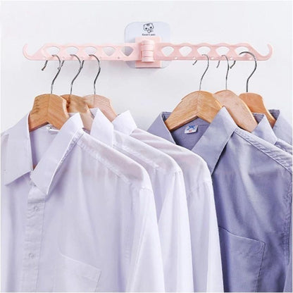 Multifunction Clothing Hanger with Clip Stand