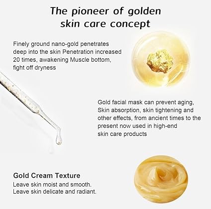 Gold Foil Peel Off Mask - Anti-Wrinkle, Anti-Aging Gold Face Mask (Buy 1 Get 1 Free)