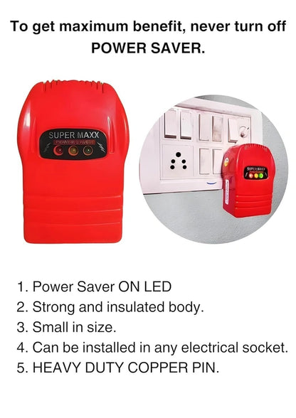 POWER SAVER Maxx Power Saver Gold Electricity Saving Device (ISI) (40% Save Upto Electricity Bill Everyday) Bill Saver Made in India Product Pack of 1