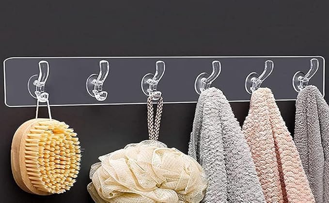 Wall Hooks Hanger with Strong Self Adhesive Sticker