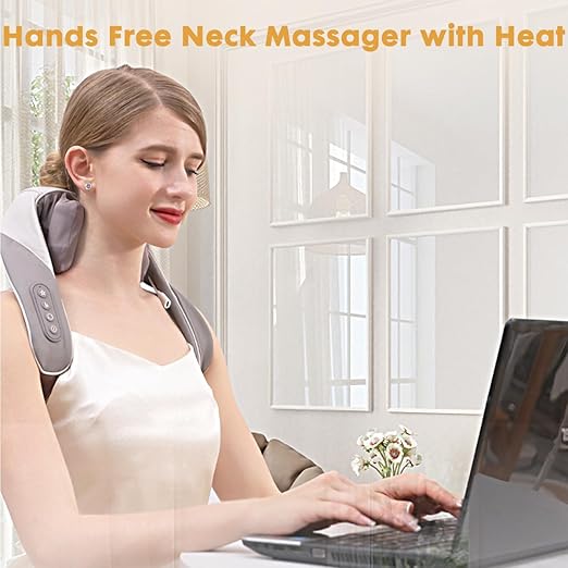 Neck And shoulder Back massager with Heat Deep Kneading Massage for Neck Back shoulder
