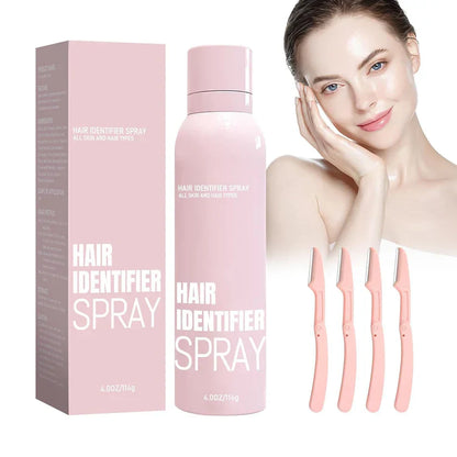 Hair Identifier Spray Face Shaving With 4 Pcs Razor