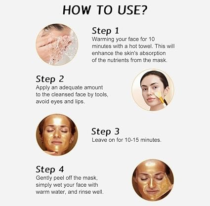 Gold Peel Off Mask - Anti-Wrinkle, Anti-Aging Gold Face Mask