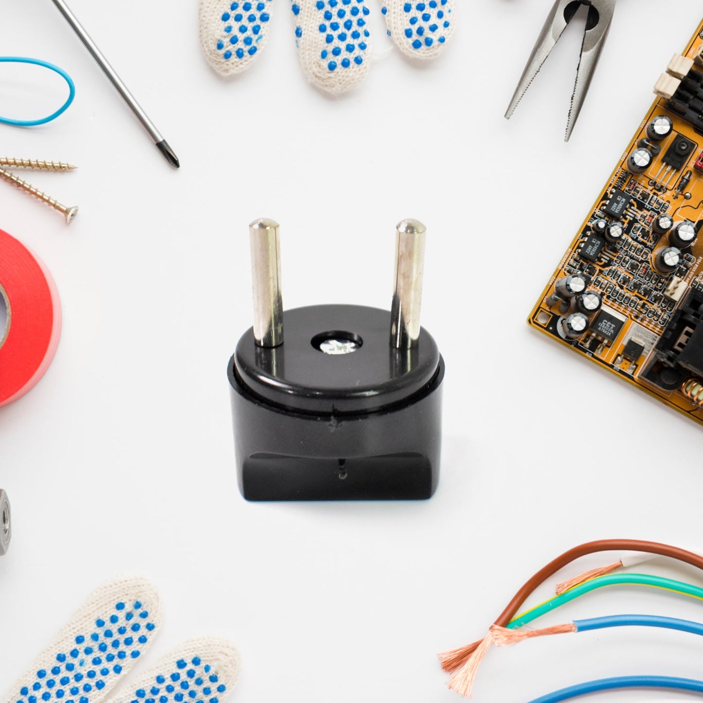 2 Pin Plug Converter Plug Adapter (3 Pc )