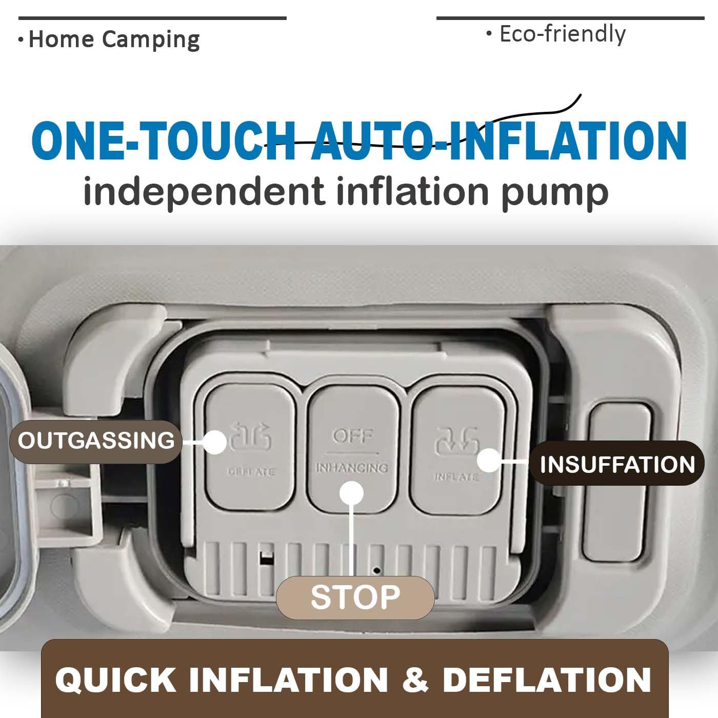 Air SIngle Mattress with Built in Pump