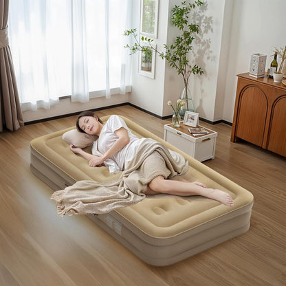 Air SIngle Mattress with Built in Pump