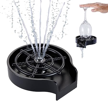 Glass Rinser for Kitchen Sinks Automatic Bottle Washer Glass Rinser for Baby Bottle Automatic Flushing Brush Kitchen Tools Gadgets