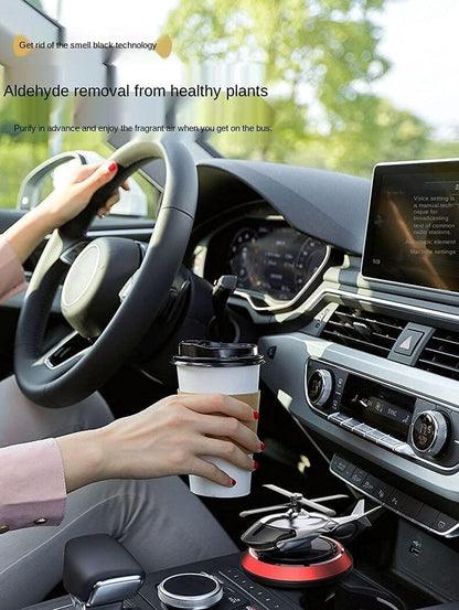 Helicopter alloy Solar Car Air Perfume Diffuser