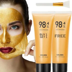 Gold Foil Peel Off Mask - Anti-Wrinkle, Anti-Aging Gold Face Mask (Buy 1 Get 1 Free)