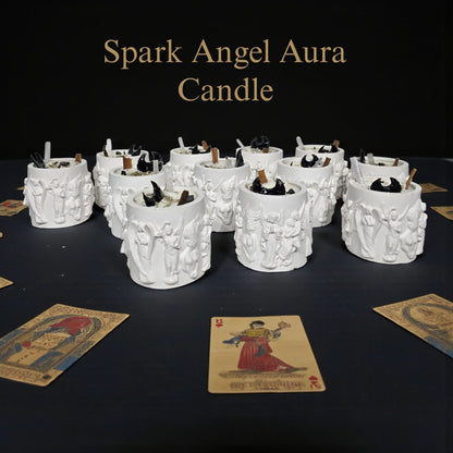 Spark Angel Aura Candle – Divine Protection & Positive Energy
