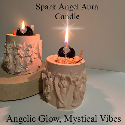 Spark Angel Aura Candle – Divine Protection & Positive Energy