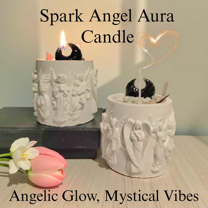 Spark Angel Aura Candle – Divine Protection & Positive Energy