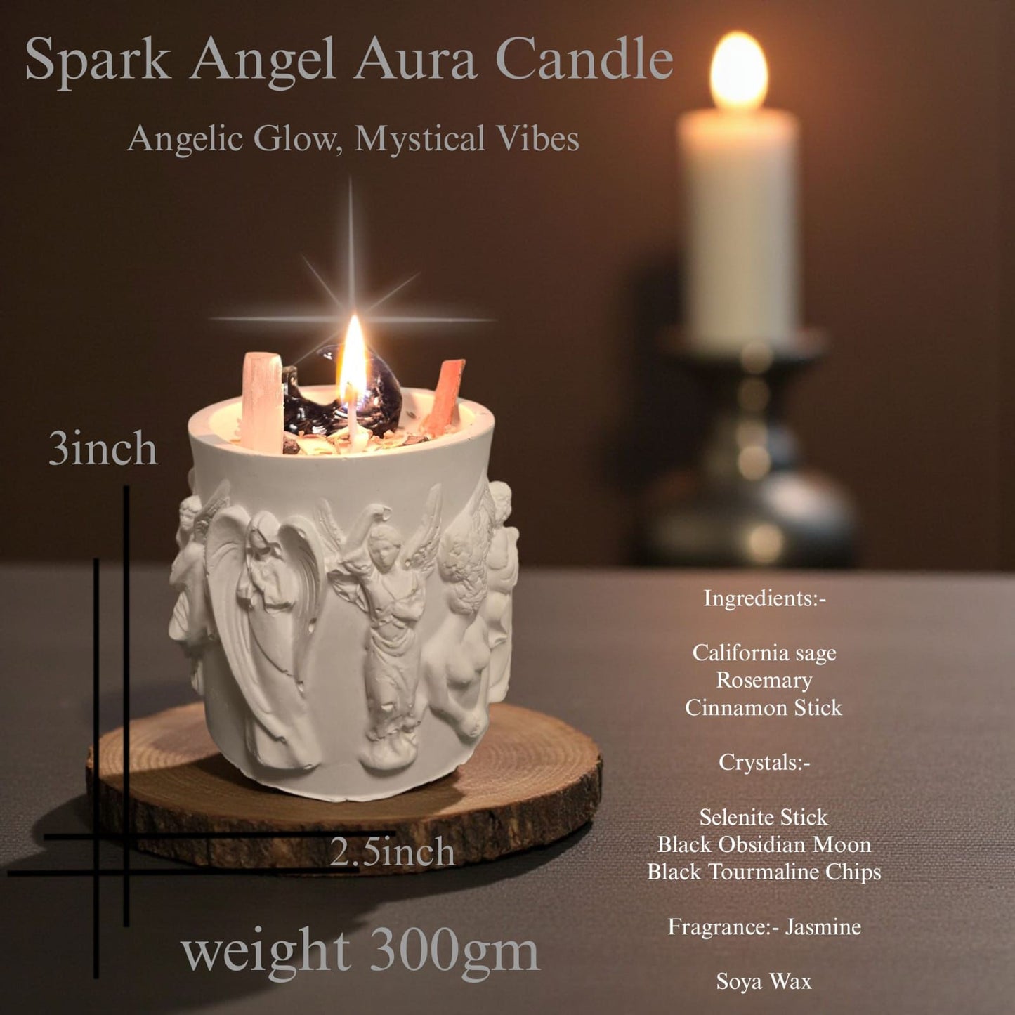 Spark Angel Aura Candle – Divine Protection & Positive Energy