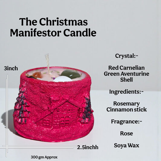 ✨ The Christmas Manifestor Candle – Attract Joy, Abundance & Festive Magic