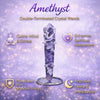 Double-Terminated Crystal Wands – Energy Healing & Meditation Tool