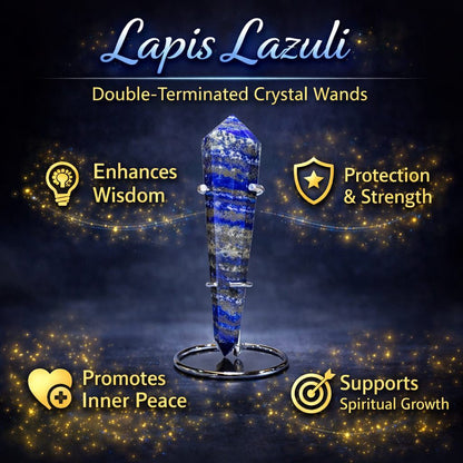 Double-Terminated Crystal Wands – Energy Healing & Meditation Tool
