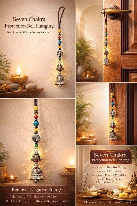 Seven Chakra Protection Bell Hanging