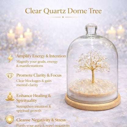 Crystal Dome Tree – Elegant Energy Decor (6 Inch)