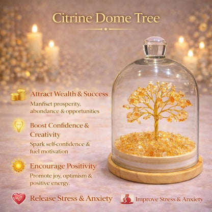 Crystal Dome Tree – Elegant Energy Decor (6 Inch)