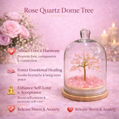 Crystal Dome Tree – Elegant Energy Decor (6 Inch)