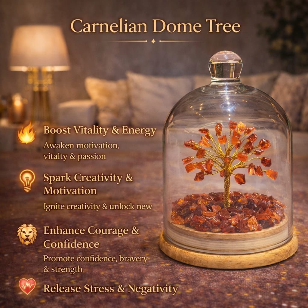 Crystal Dome Tree – Elegant Energy Decor (6 Inch)