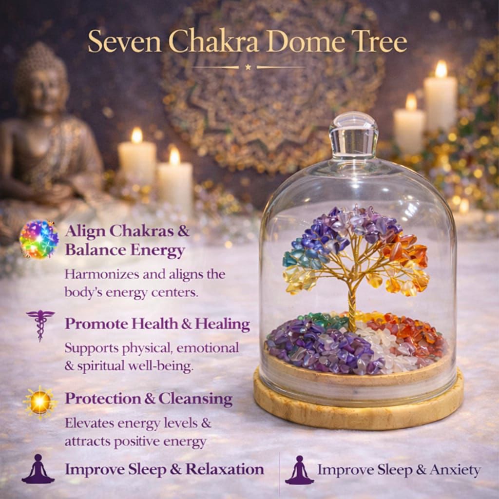 Crystal Dome Tree – Elegant Energy Decor (6 Inch)