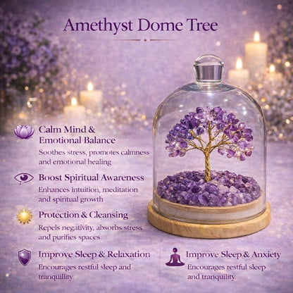 Crystal Dome Tree – Elegant Energy Decor (6 Inch)