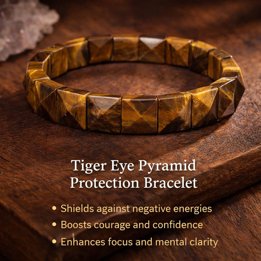 Pyramid Energy Crystal Bracelets – Protection, Healing & Prosperity Collection