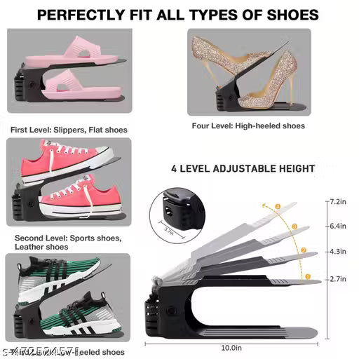 Shoe Slots Organizer for Closet ( PACK OF 10 )