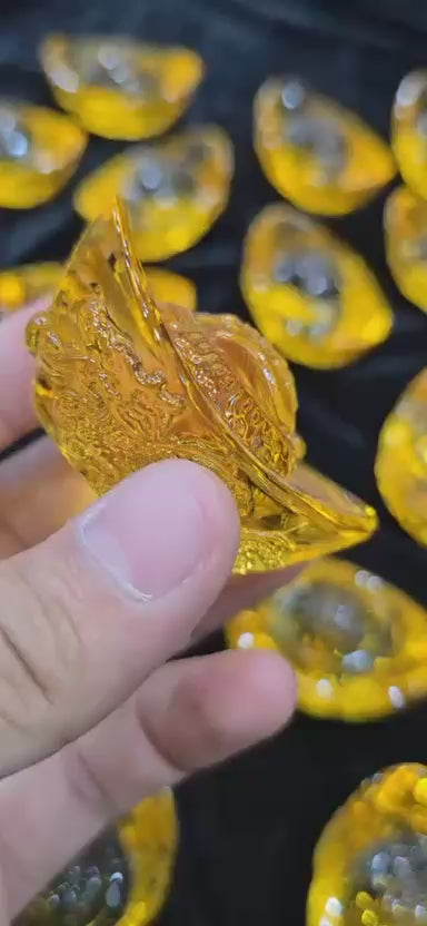 Feng Shui Golden Ingot for Luck and Prosperity