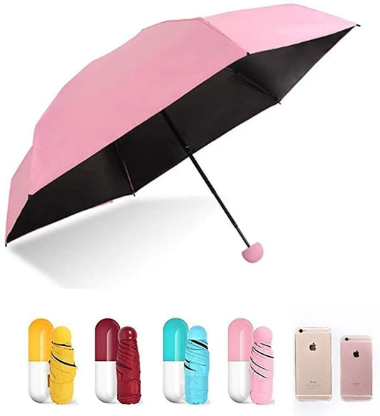 Umbrella with Capsule Shape Case Cover & Long Size Handle